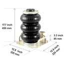 SucceBuy Air Jack 3 Ton Double Bag Air Jack Air Bag Jack Lift Up 3-5s Fast Lifting Air Bag Jack for Cars with Short Handle
