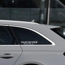 G004 20x4CM Car Sticker NIGHT RUNNER&Not Fast Just Loud&Low Standards&Speed StarsWindscreen Banner Competition Decoration Decals