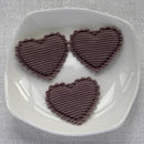 50pcs 21x25/32x37mm Padded Corduroy Fabic Heart Appliques for DIY Hat Clothes Leggings Sewing Supplies Headwear Decor Patches