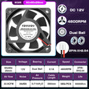 2个 直流 5V 12V 24V 60mm 60x60x25mm 散热风扇 6025 电脑冷却风扇 轴流风扇 滑动轴承 工业风扇