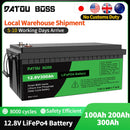 DATOUBOSS 12V 100Ah LiFePO4 Battery 1280Wh Lithium Battery with Improved 100A BMS 8000-15000 Deep Cycles Support in Series/Paral