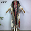 WINYI woman Winter Knitted cardigan coat Loose Christmas Fashion hipster party dress Thick Warm free size Female cloke overcoat