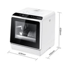 BlitzHome BH-CDW1 Smart Portable Countertop Dishwasher with APP Control 4-6 Sets Big Capacity Dual Water Inlet Modes Washers