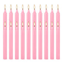 20 Pieces of 4英寸 Pink Wax, Drip-Free, Smoke-Free, Fragrance-Free, Home Dinner Candles, Hand-Pulled, High-Quality, Suitable for Church, Family, Wedding, Party, Seasonal Celebrations, Emergency Situations and Home Decoratio