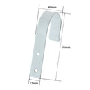 2Pcs Black/White Zinc Alloy Door Bedroom Hooks Hanger Hook for Clothes Coat Hat Bag Towel Hanger Bathroom Wall Hook Rack w/Screw