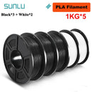 The Stratum Forge | SUNLU 5KG Professional-Grade 3D Printing Filament Bundle