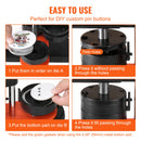 SucceBuy Button Maker 25/32/58 Pin Maker with Button Parts Ergonomic Arc Handle Punch Press Kit Button Maker Machine