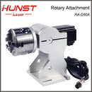 Hunst Rotary Attachment D80 Rotary Device with 3 Jaw Chuck, Can Choose DM5042 Driver for UV CO2 and Fiber Laser Marking Machine