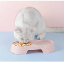 宠物双碗塑料猫狗食盆饮水盘喂食器猫咪喂食宠物用品配件狗用品宠物碗