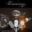 Mini Projector Night Light 2-in-1 Galaxy Star Projector Lamp Adjustable Brightness Home Car Atmosphere Light Kids Gift