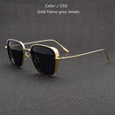 TUZENGYONG Classic Steampunk Sunglasses Fashion Men Women Brand Designer Vintage Square Metal Frame Sun Glasses High Quality