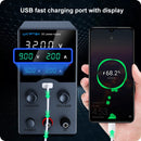 Wanptek Laboratory Power Supply 30V 5A 30V 10A 60V 5A 120V 3A  Adjustable with USB Output Display Lab Bench DC Power Supply