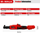 M-WALK 无绳电动扳手，直角棘轮扳手，螺母拆卸，汽车维修工具，适用于 Milwaukee 18V 电池针脚