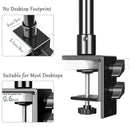 SH C-clamp Light Tripod Desktop Light Stand With 1/4" Ball Head Adjustable Tabletop Bracket Stand For Camera, Ring Light