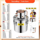 SucceBuy 3 5 8 加仑酿酒器月光蒸馏器啤酒酿造设备家用葡萄酒分配器套件