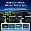 8+128G Carlinkit 车载电视盒 Android 13 无线 Carplay 车载盒子 迷你安卓自动无线适配器 高通8核 Fota 升级 HDMI