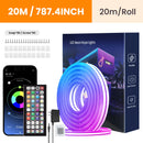 RGB Flexible Neon Strip Lights with App/Remote Control, Multiple Modes, Music Sync,  IP65 Waterproof LED Strip Neon Rope Lamp