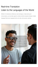 800W Pixel Camera Smart Glasses Video Recording AI Photo Recognition Bluetooth Call Voice Translation Sunglasses For Men Women