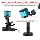 Yizhan 4K 48MP HDMI VGA USB Industrial Video Microscope For PCB Soldering 1080P HD Digital Camera 1-150X Zoom C Mount Lens 2K