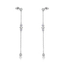 ANDYWEN 925 Sterling Silver Gold Mid long Necklace PIRAMIDE Long Earrings VERTICE Crystal CZ Fine Jewelry Set 2021 Wedding Gift