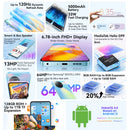 Oscal TIGER 12智能手机 5000毫安时电池 8GB/12GB,128GB/256GB 6.78英寸120赫兹显示屏 安卓13 6400万像素摄像头 手机