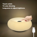 Bauhaus Table Lamp USB Plug Bedroom Bedside Lamp Living Room Dining Room Decoration Donut Ambient Light