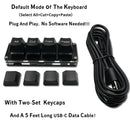 Mini 4-Key Select All Cut Copy Paste Macro Pad Ctrl A X C V Shortcut One Handed Keyboard RGB Gaming Mechanical Keyboard OSU Key