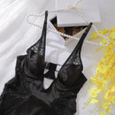 Ellolace Sexy Deep-V Neck Satin Dress Sexy Lingerie Lace Patchwork Split Sissy Night Dress Women Slip Dress Silk Nightwear