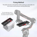 SmallRig Manfrotto Quick Release Plate for DJI RS3 /RS3 Pro/RS 2/RSC 2/RS 4/RS 4Pro/Ronin-S Gimbal with 1/4 Threaded Hole -3158B