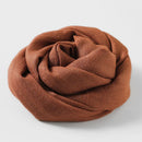 Solid Color Cotton Linen Scarf for Women Lady Literature Anti-sunburn Long Tassel Scarves Autumn Soft Gauze Wrap Shawls New