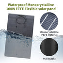 ALLPOWERS Flexible Solar Panel 100W Monocrystalline Solarpanel Solar Module Solar Cell Photovoltaic for Boat Roofs Garden RV