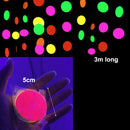 Glow Neon Party Supplies Neon Paper Garland Tassels Triangle Flags Bunting Birthday Party Wedding Black Light Reactive UV Decor