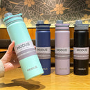 MODUS 翻盖水壶，不锈钢双层真空户外运动水杯，750毫升
