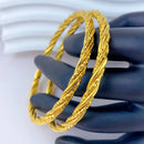 62mm Dubai 24K Gold Color Bangle For Women Luxury African Jewellery Bracelets Brazilian Indian Wedding Designer Bracelets Gifts