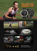 The Tank T4 | Rugged 6-Satellite GPS Smartwatch — 10ATM Diving Certified, Stainless Steel Bezel