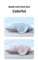 1-4PCS 48x74cm Ice Bean Pillowcase Summer Cooling Solid Color Cool Touch Fabric Washable for Air Conditioning Room