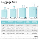 4 Piece Luggage Set with Compression Packing Cubes for Suitcase Expanable Spinner Wheels Lightweight Suitcase with TSA Lock