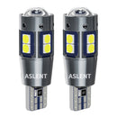 2/4件W5W T10 LED Canbus灯泡 白色冰蓝色 适用于汽车阅读灯 后备箱灯 驻车灯 无错误 12V