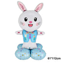 Easter Outdoor Party Games for Family Bunny Potato Sack Race Jumping Bags Kids Easter Egg Spoon Race Eggs Hunt Games Party Favor