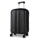 KONO Suitcase Lightweight hard case trolley suitcase with 4 twin wheels & TSA lock ABS material