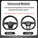 For Audi A3 A4 A5 Q3 Q5 Q7 RS3 RS5 Carbon Fiber Pattern Car Steering Wheel Cover Concave and Convex Grip Wear-resistant Non-slip