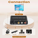 4K HDMI ARC 音频分离器 数字转模拟音频转换器 ARC 转 SPDIF 同轴 L/R 立体声 3.5 毫米插孔音频适配器 适用于高清电视