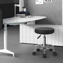 KKTONER PU Leather Round Rolling Stool with Foot Rest Swivel Height Adjustment Spa Drafting Salon Tattoo Work Office Stools