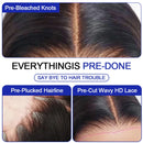 40 Inch Bone Straight Human Hair Wig 13x4 13x6 HD Transparent Lace Wigs Brazilian Full Lace Frontal Wig For Women 300% Density