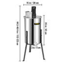 VEVOR Honey Extractor 2 3 4 Frame Manual Electric Stainless Steel Honeycomb Spinner Crank Honey Centrifuge Beekeeping Equipment