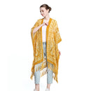 WeHello Burnout Velvet Kimono For Women Luxury Fashion Long Cardigan With Tassel Beach Cover-up Holiday Cardigan Shawl