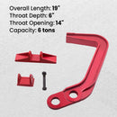 6 Ton Fast Hook Up Chassis Dent Puller Deep Hook Clamp Body Repair Adaptor Sets