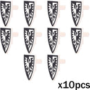MOC Medieval Accessories Series Building Blocks Military Army Soldier Armour Shield Helmet Sword Crown Weapon Knight Bricks Toys