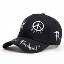 Unisex Letter Pattern Printing Snapback Baseball Caps Spring and Autumn Outdoor Adjustable Casual Hats Sunscreen Hat