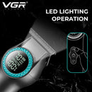 VGR Hair Trimmer Professional Barber Hair Cutting Machine 8000 RPM Hair Clipper Rechargeable Haircut 0mm Trimmer for Men V-990